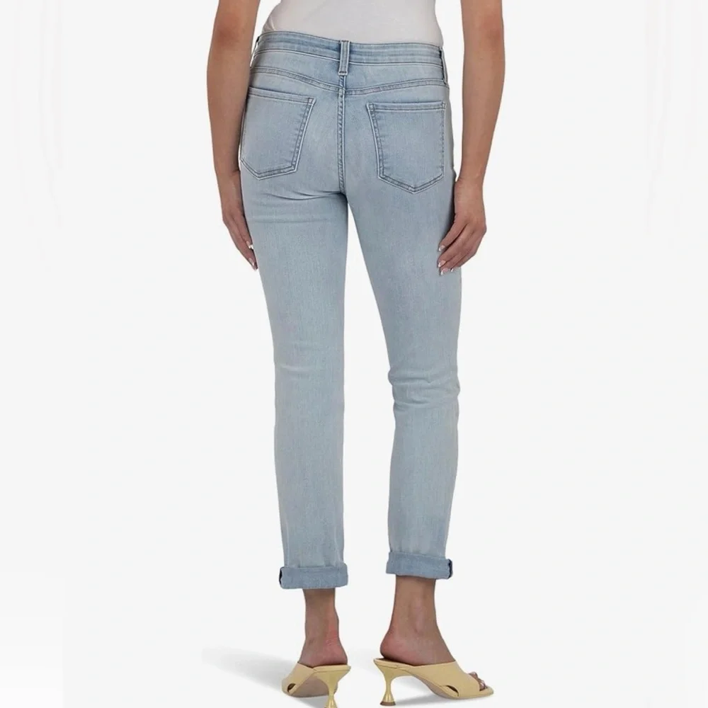 NWT Kut from the Kloth Catherine High Rise Crop Straight Jeans size 10 - Picture 2 of 7